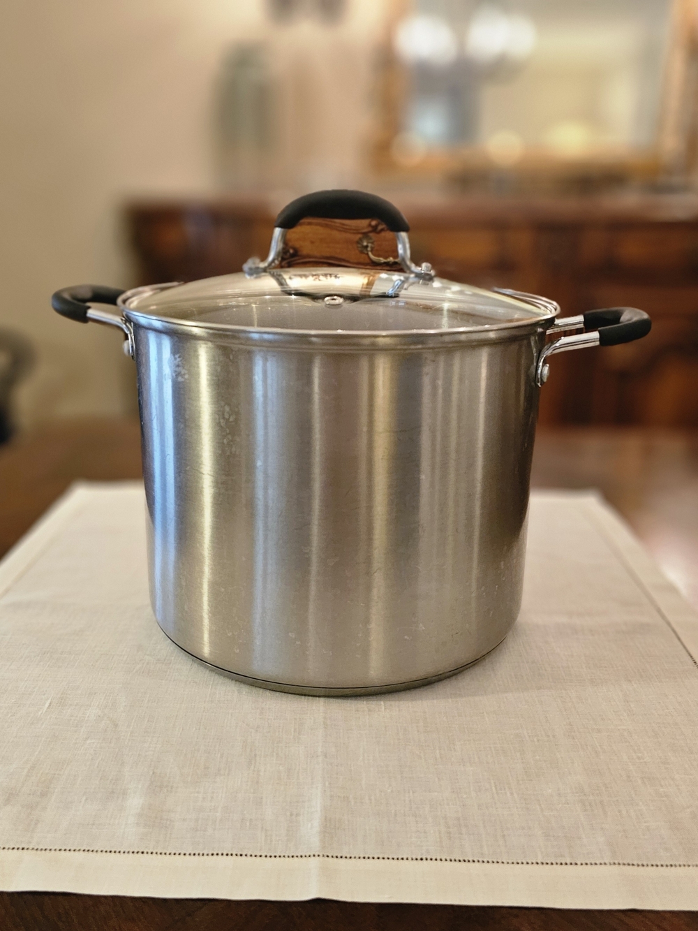 Hamilton Beach 9 Qt Stainless Steel Stock Pot w Lid Large Soup Chili Seafood Pot